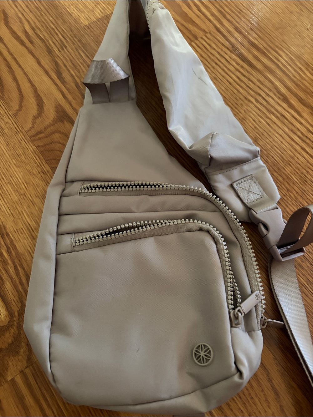 GAIAM Beige Crossbody Sling Bag